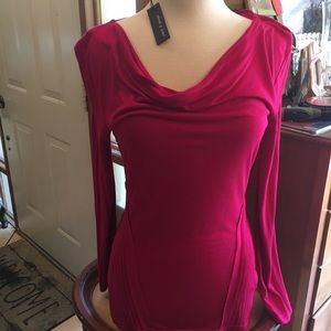 NWT Deep Pink Cable and Gauge long sleeve top